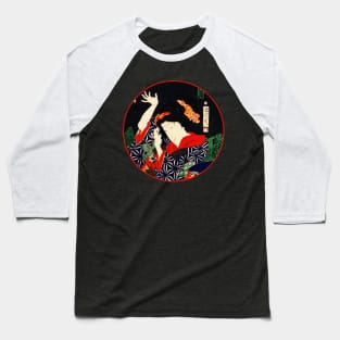 Kabuki Theatre Geisha Dancer #9 Baseball T-Shirt